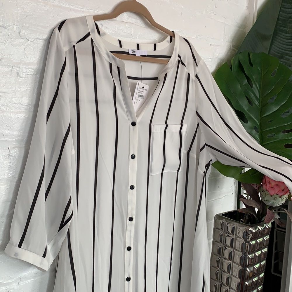 DR2 Tunic- Black + White